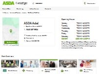 Website Screenshot ASDA Opticians