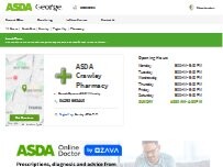 Website Screenshot ASDA Pharmacy