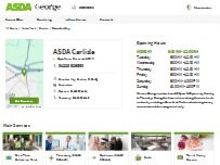 Website Screenshot ASDA Opticians