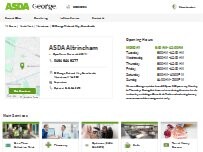 Website Screenshot ASDA Opticians