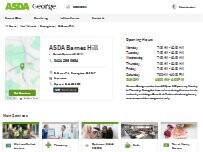 Website Screenshot ASDA Opticians