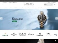 Website Screenshot Watches of Switzerland Rolex Boutique