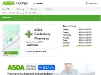 Website Screenshot ASDA Pharmacy