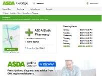 Website Screenshot ASDA Pharmacy