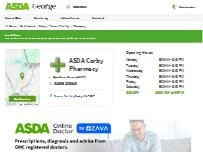 Website Screenshot ASDA Pharmacy
