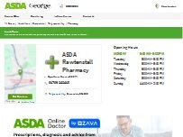 Website Screenshot ASDA Pharmacy
