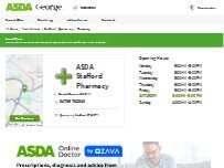 Website Screenshot ASDA Pharmacy
