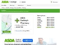 Website Screenshot ASDA Pharmacy