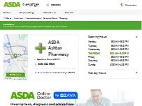 Website Screenshot ASDA Pharmacy