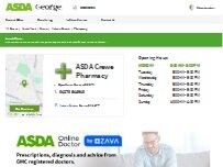 Website Screenshot ASDA Pharmacy