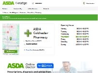 Website Screenshot ASDA Pharmacy