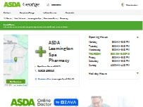 Website Screenshot ASDA Pharmacy