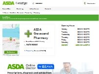 Website Screenshot ASDA Pharmacy