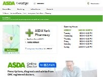 Website Screenshot ASDA Pharmacy