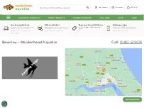 Website Screenshot Maidenhead Aquatics Beverley