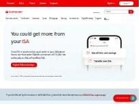 Website Screenshot Santander - CLOSED