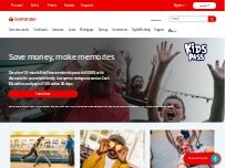 Website Screenshot Santander