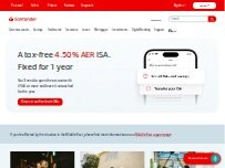 Website Screenshot Santander