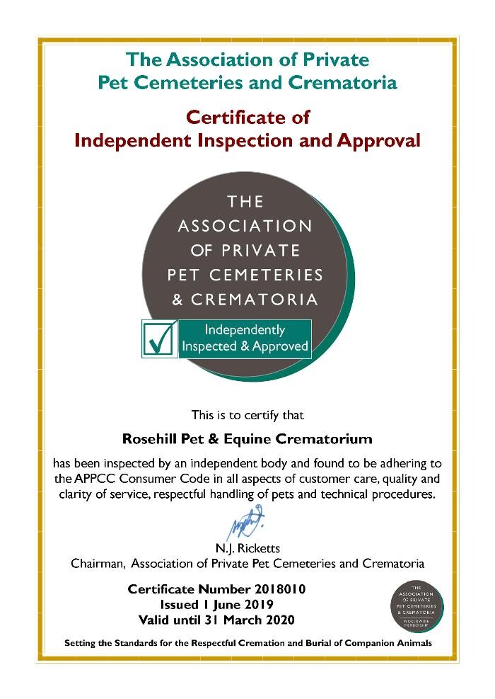 Images Rosehill Pet & Equine Crematorium