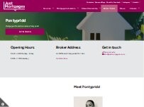 Website Screenshot Just Mortgages Pontypridd