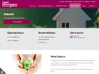Website Screenshot Just Mortgages Dulwich