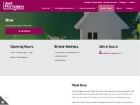 Website Screenshot Just Mortgages Bow