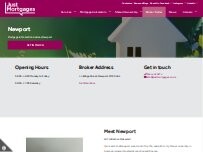Website Screenshot Just Mortgages Newport