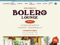 Website Screenshot Bolero Lounge