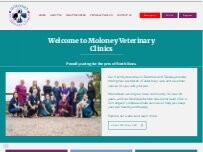Website Screenshot Moloney Veterinary Clinics, Dunmow Branch