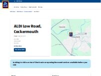 Website Screenshot ALDI