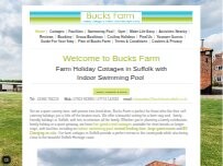 Website Screenshot Bucks Farm Holiday Cottages