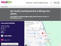 Website Screenshot Vets4Pets - Newmarket