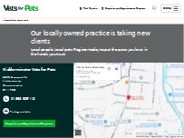 Website Screenshot Vets for Pets Kidderminster