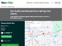 Website Screenshot Vets for Pets - Ilkeston