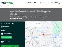Website Screenshot Vets for Pets - Ilkeston