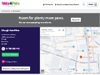 Website Screenshot Vets4Pets - Slough