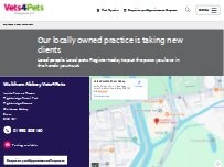 Website Screenshot Vets4Pets Waltham Abbey