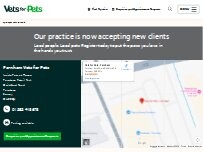 Website Screenshot Vets for Pets - Farnham
