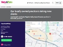 Website Screenshot Vets4Pets - Yate