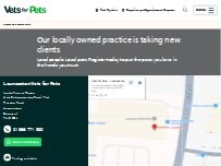 Website Screenshot Vets for Pets - Launceston