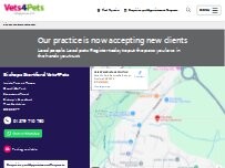 Website Screenshot Vets4Pets Bishop's Stortford