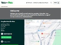 Website Screenshot Vets for Pets Croydon