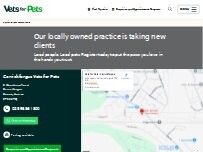 Website Screenshot Vets for Pets - Carrickfergus