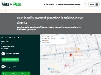 Website Screenshot Vets for Pets - Airdrie