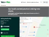Website Screenshot Vets for Pets - Stirling