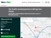 Website Screenshot Vets for Pets - Oldbury