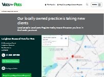 Website Screenshot Vets for Pets Leighton Buzzard
