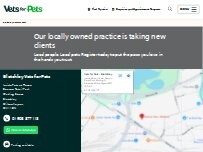 Website Screenshot Vets for Pets - Bletchley