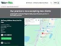 Website Screenshot Vets for Pets - Wallasey (Bidston Moss)