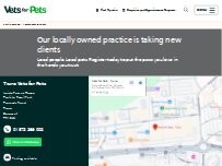Website Screenshot Vets for Pets - Truro